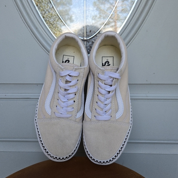 Vans Old Skool Checkerboard Foxing Sneakers - Picture 2 of 9